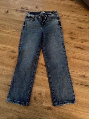 Kensie Vintage Light Blue High-Rise Straight Jeans